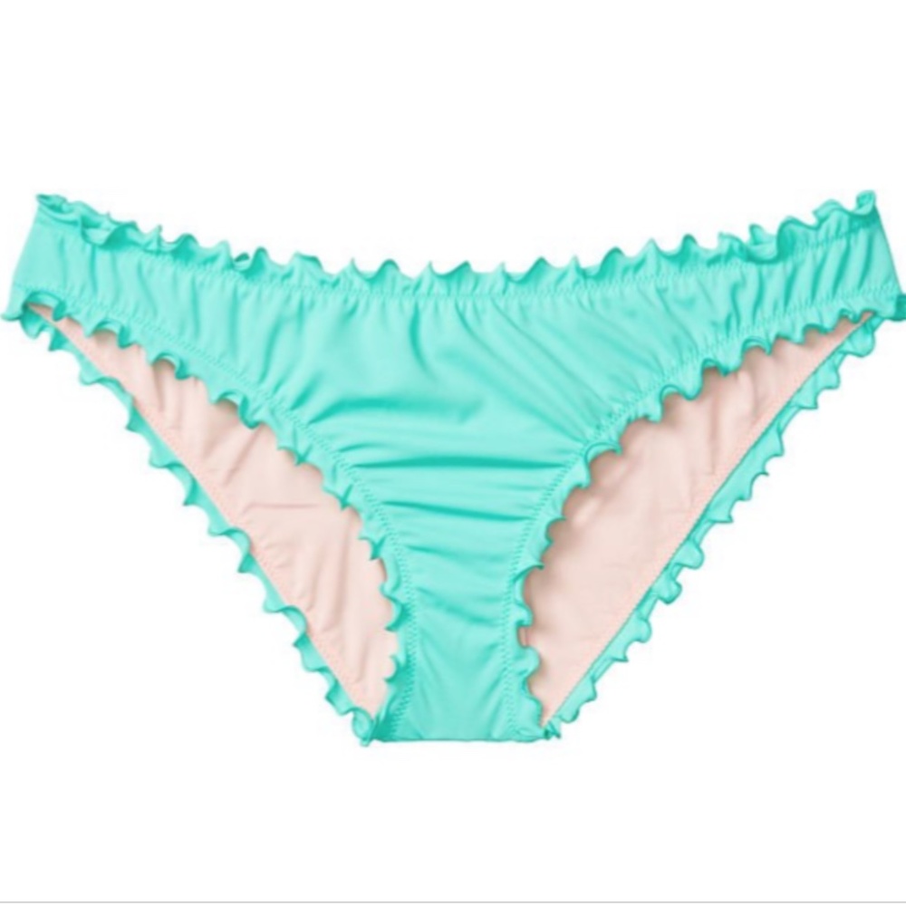 FIRM PRICE NWT Capri Ruffle Cheeky Swim Bikini Bottom - Picture 3 of 3